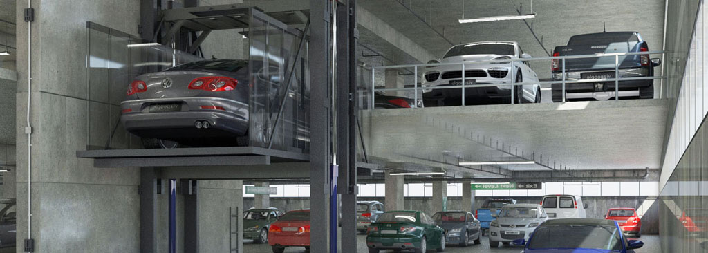 Banner thang máy tải ô tô Banner thang máy tải ô tô